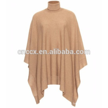 15PKCSP13 fashion lady 100% cashmere poncho sweater